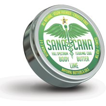 Load image into Gallery viewer, Lime Scented Full Spectrum CBD Body Butter (CBD/CBG 1500mg)