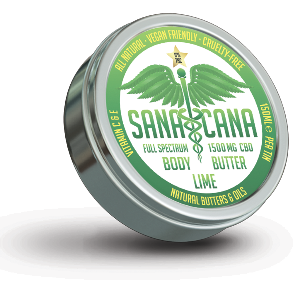 Lime Scented Full Spectrum CBD Body Butter (CBD/CBG 1500mg)